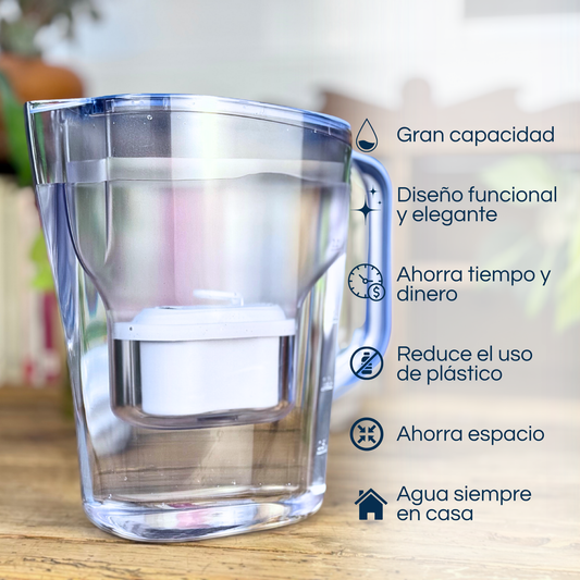 Bluespring: Jarra 3.5l Con Filtro De Carbón Activado.