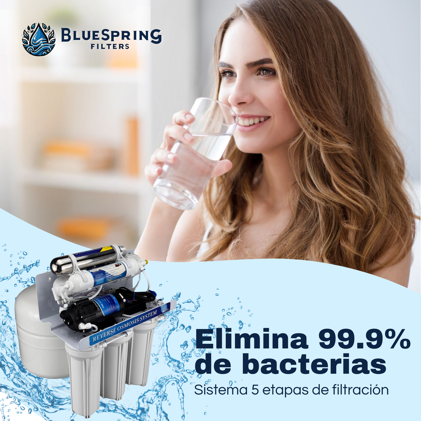 Filtro De Agua Ósmosis 6 Etapas Presurizado + Botella Filtro