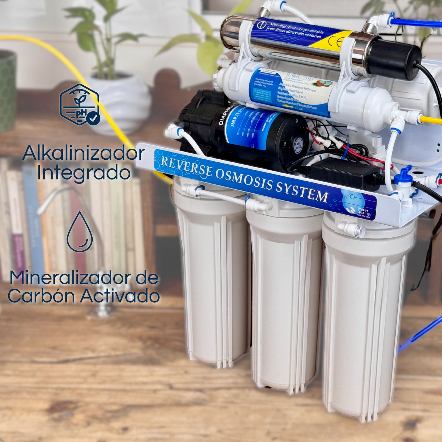 Filtro De Agua Ósmosis 6 Etapas Presurizado + Botella Filtro
