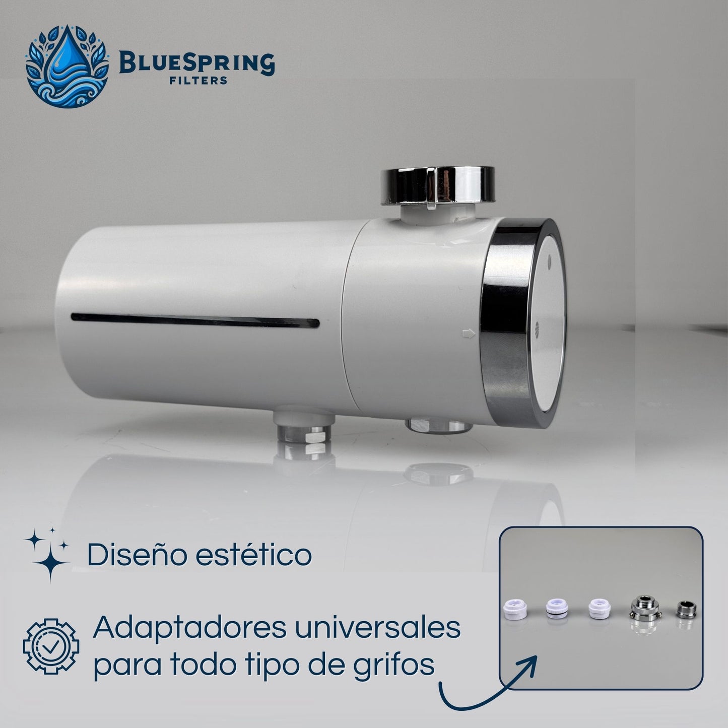 Bluespring: Filtro De Grifo Con Limpieza Profunda Y Sencilla