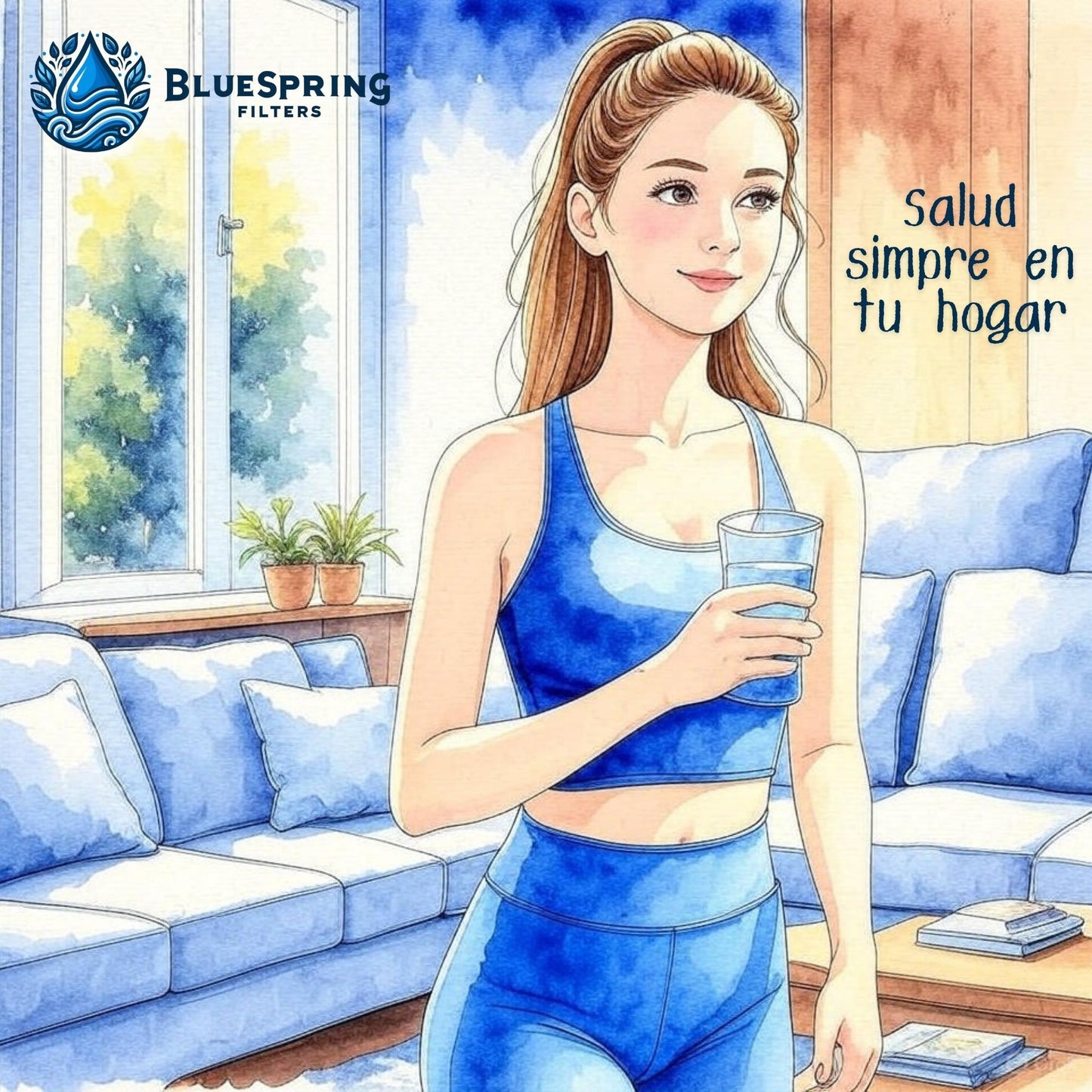 Bluespring: Filtro De Agua Alcalina + 4 Años De Cartuchos